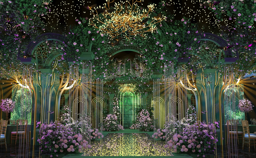 户县奇妙森林婚礼堂效果展示