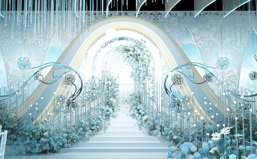 户县釡香烙馍村水晶厅效果展示